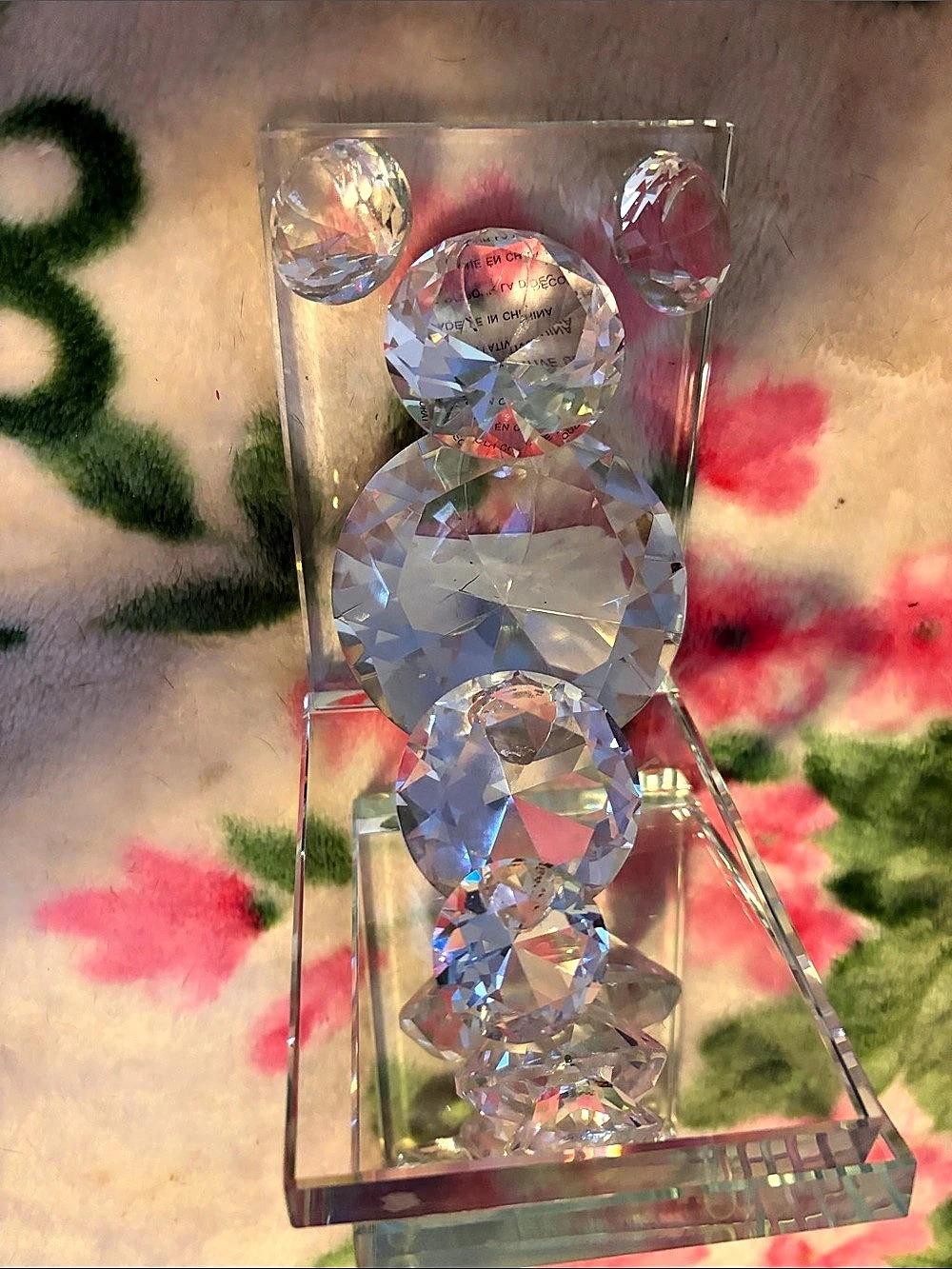 Crystal Decor Display Set, Clear & Silver